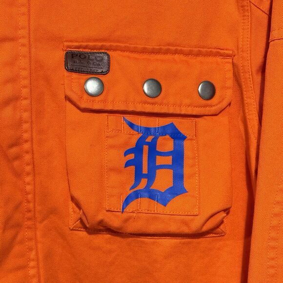Detroit Tigers Polo Ralph Lauren Boys Field Jacket Chore BarnCargo Utility Coat - Picture 3 of 16
